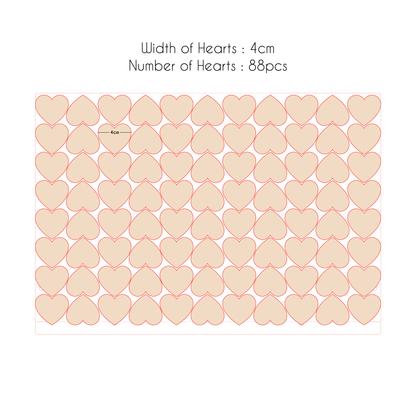 A3 Heartdrop Acrylic Wedding Guestbook - Clik Clok