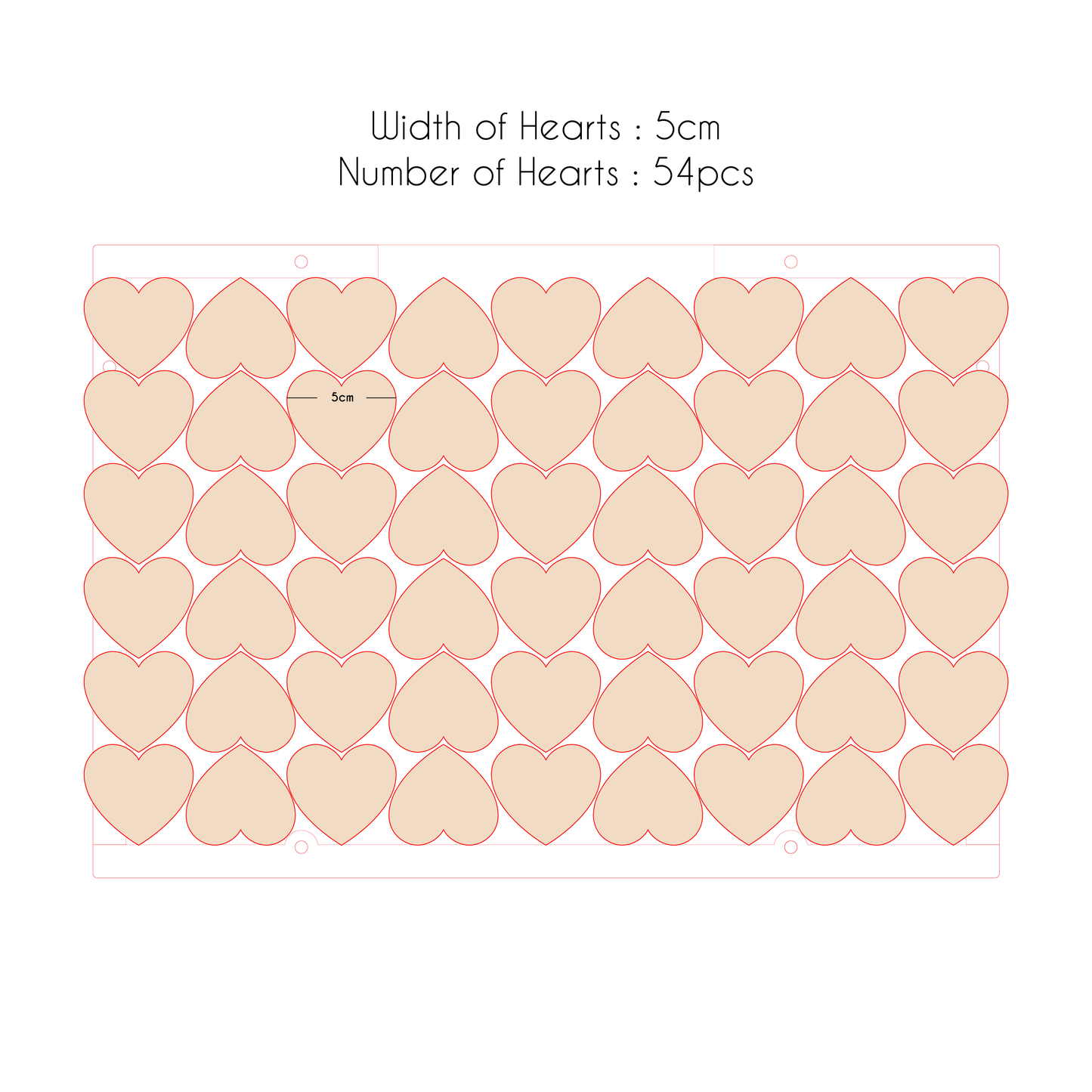 A3 Heartdrop Acrylic Wedding Guestbook - Clik Clok