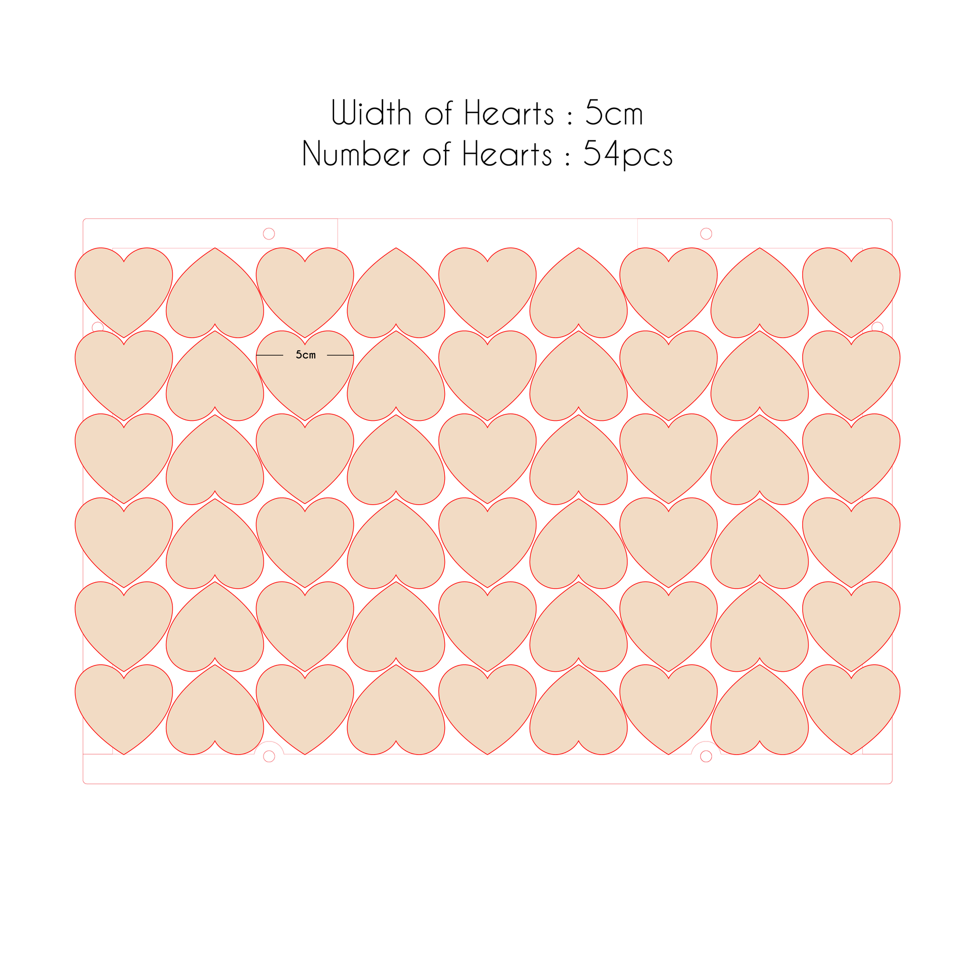 A3 Heartdrop Acrylic Wedding Guestbook - Clik Clok