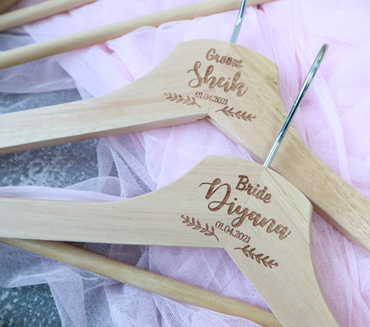 Custom Bridal Hangers - Clik Clok