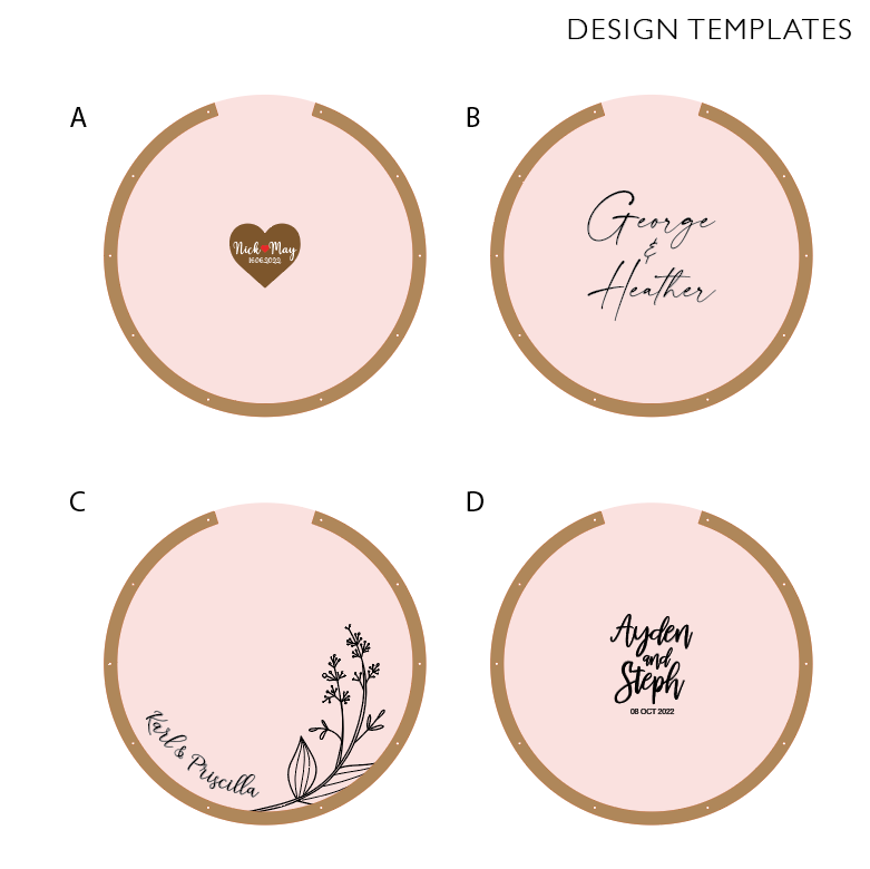 Wedding Guestbook - Round Heartdrop Guestbook