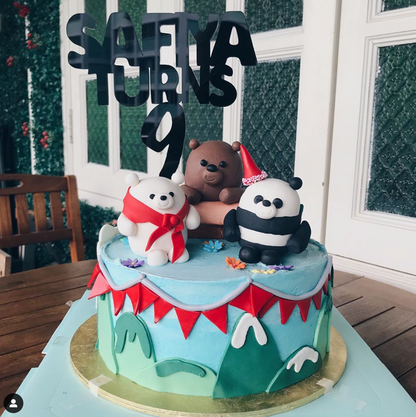 'We Bear Bears' Inspired Cake Topper - Clik Clok