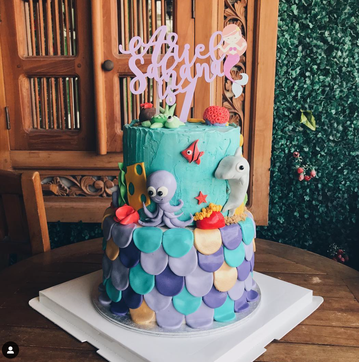 Mermaid Ariel Cake Topper - Clik Clok