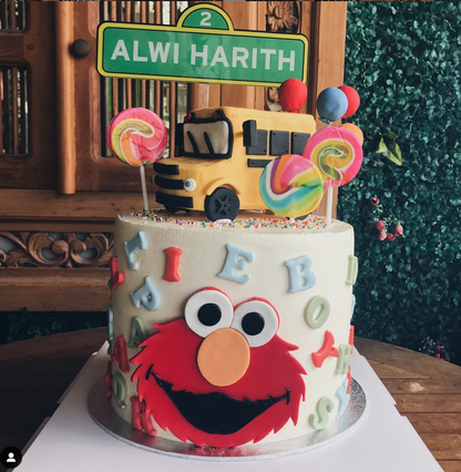 'Sesame Street Sign' Custom Cake Topper - Clik Clok