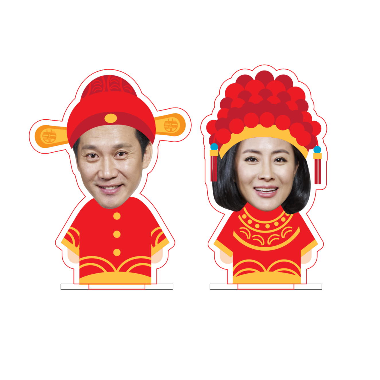Chinese Couple Standee - Clik Clok