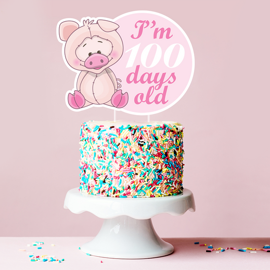 Custom Cake Topper 100 Days Old Baby