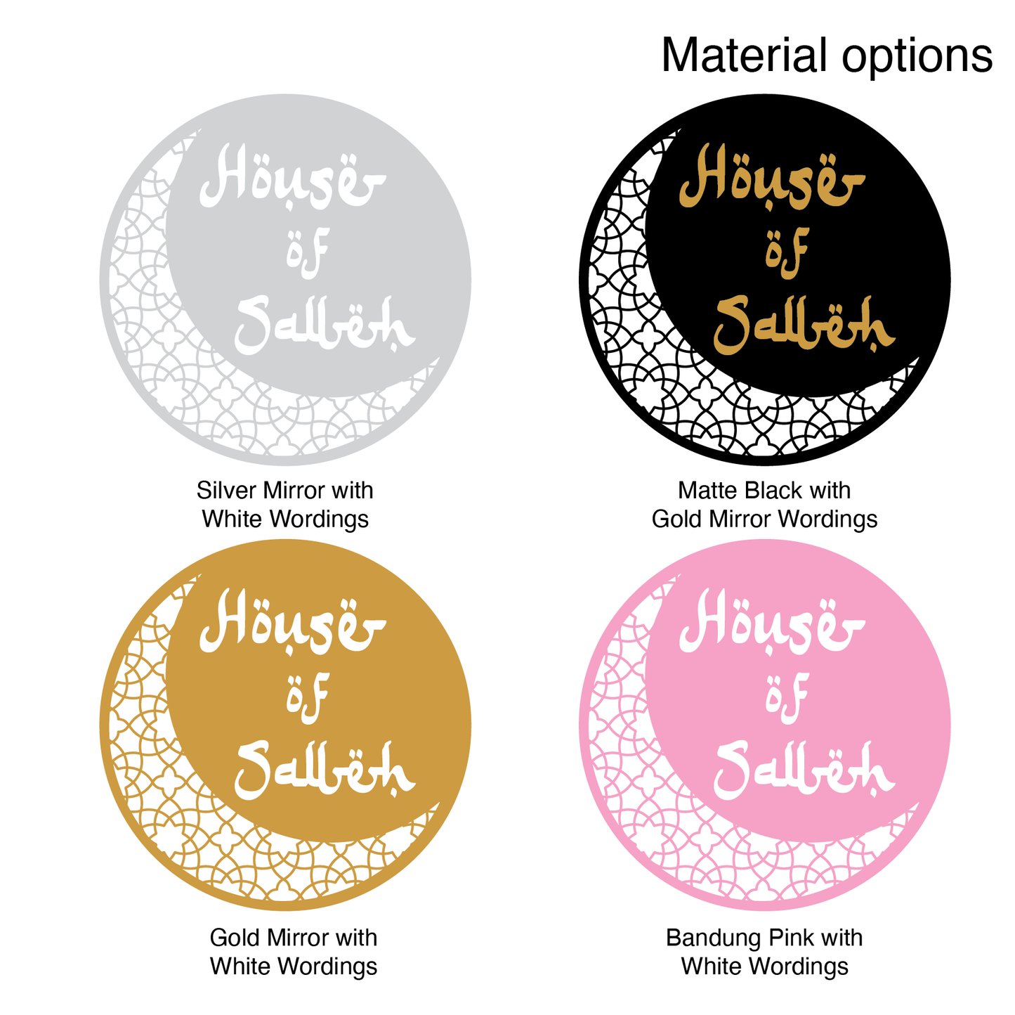 Hari Raya Emblem - Crescent Moon Hanging Ornament