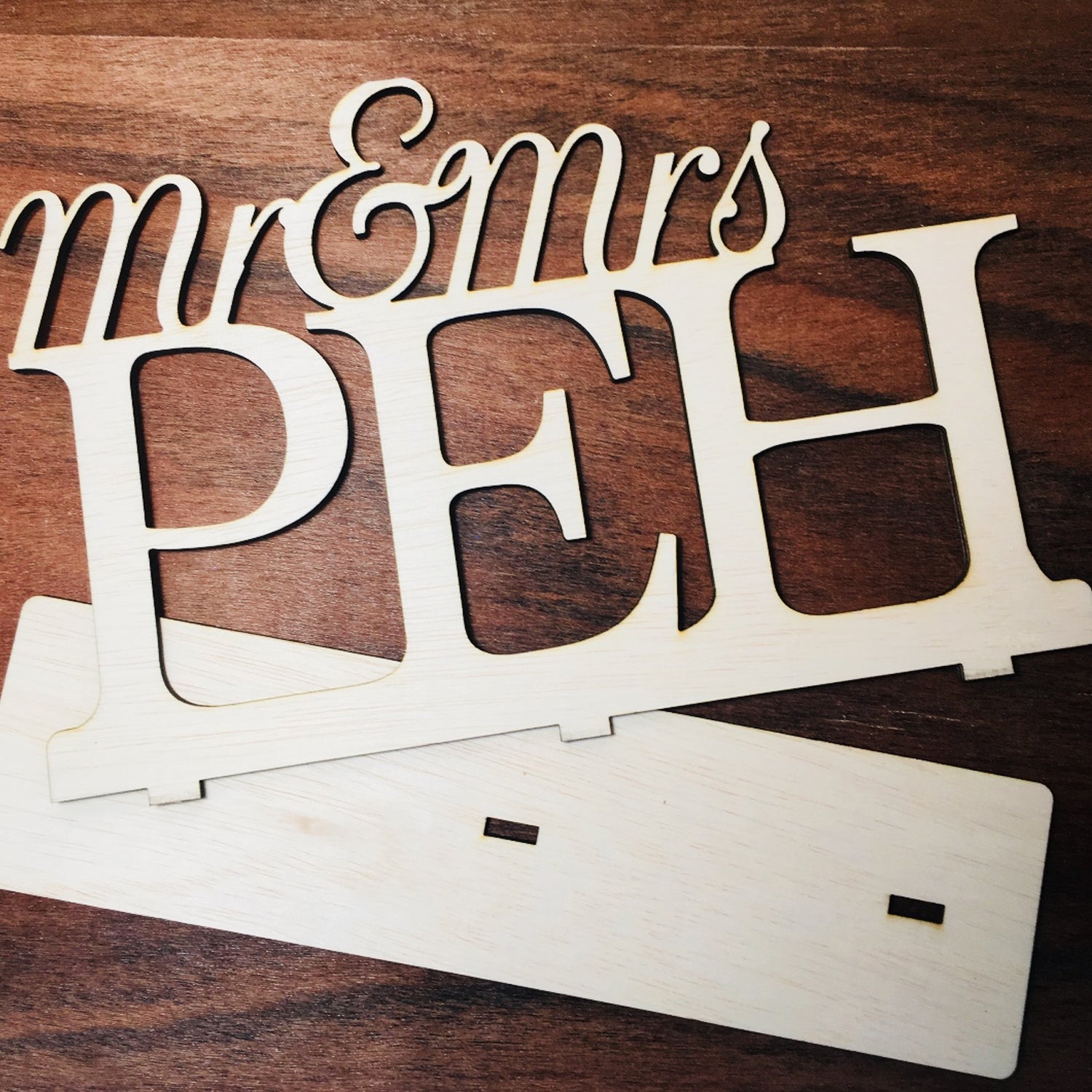 Custom Mr & Mrs Sign - Clik Clok