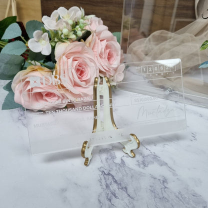 Ornate Stand (For cheque/vow board)