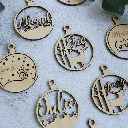 customized christmas home bauble