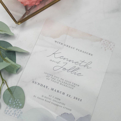 Acrylic Invitation Card - Clik Clok