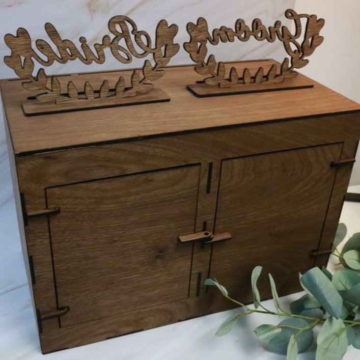 Wedding Angbao Box Dual Compartment - Clik Clok