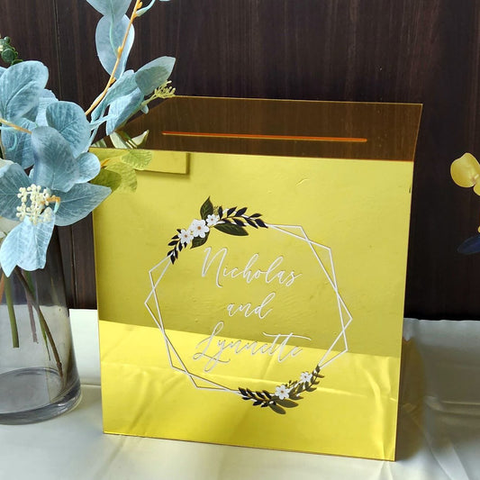 Gold Mirror Wishing Well Money Box - Clik Clok