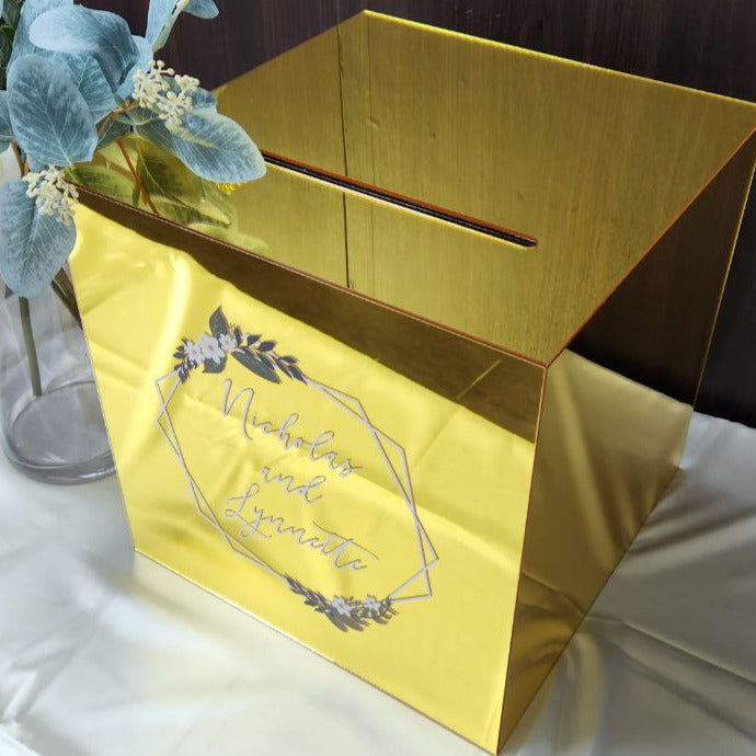 Gold Mirror Wishing Well Money Box - Clik Clok