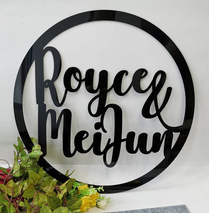 Round Backdrop Signage - Clik Clok