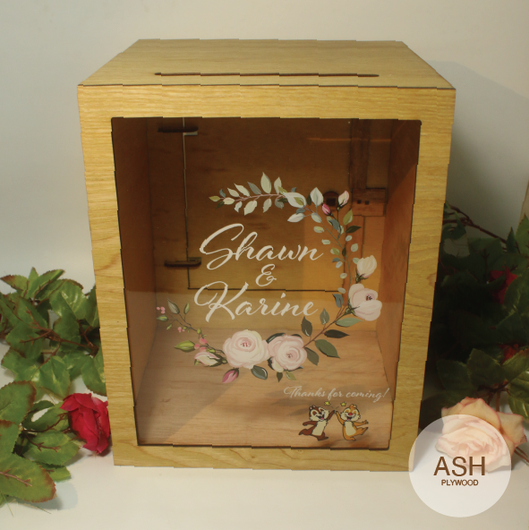 Wedding Angbao Money Box with Window - Clik Clok