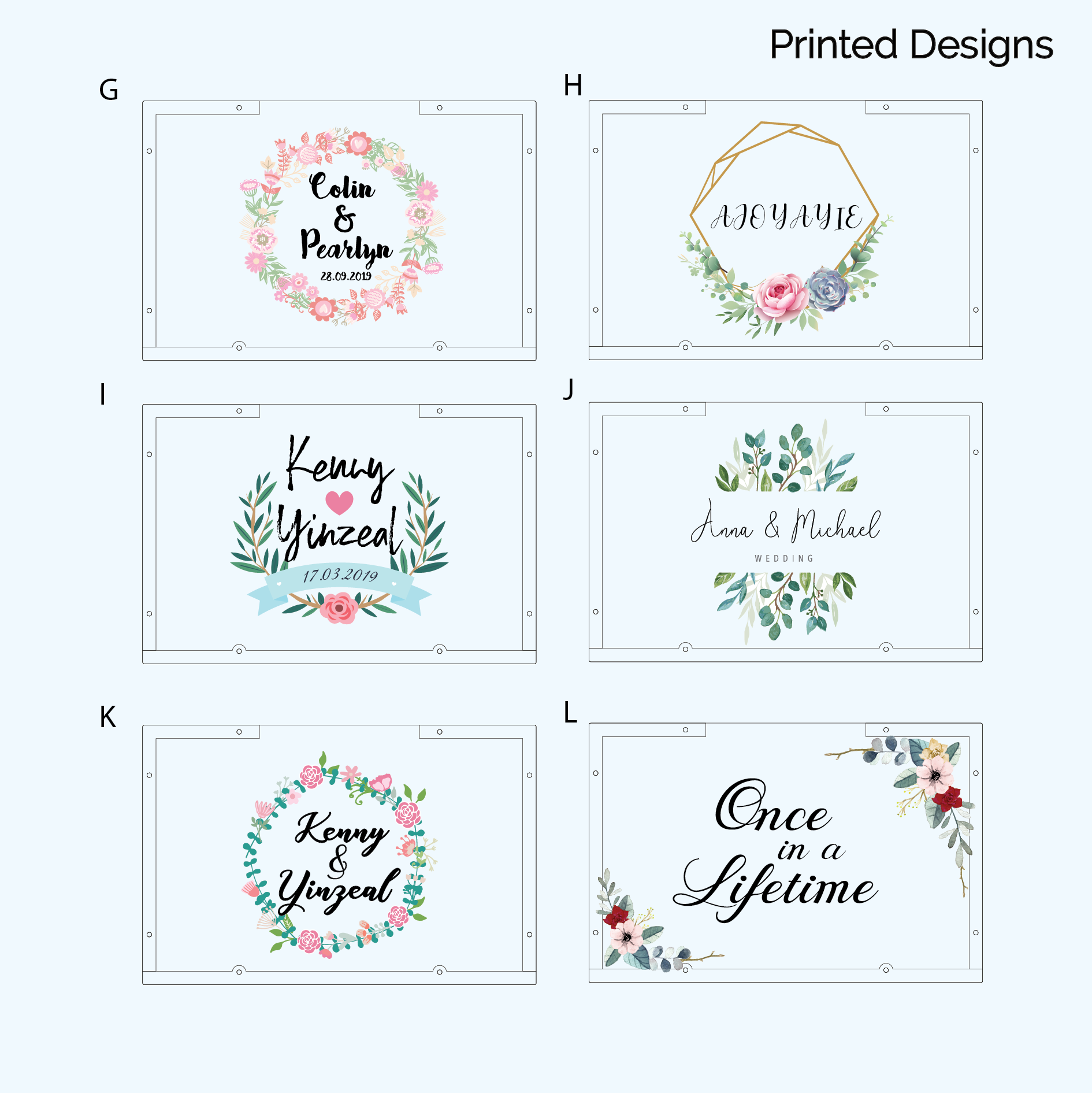 A3 Heartdrop Acrylic Wedding Guestbook - Clik Clok