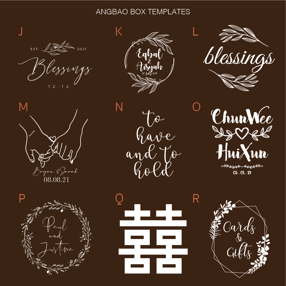 Wedding Heartdrop Angbao Box Landscape - Clik Clok