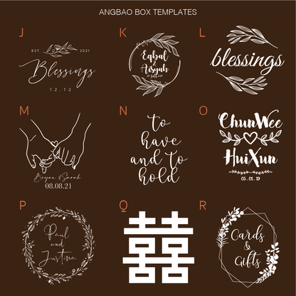 Wedding Heartdrop Angbao Box Landscape - Clik Clok